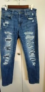 American eagle distressed skinny jeans 30
